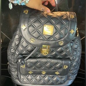 MCM Stark Quilted Backpack SAME DAY SHIPPING